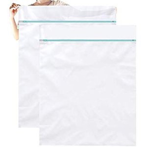 Amazon.com: OTraki Large Washing Machine Bag 2 Pack 43 x 35in Mesh Laundry Bags 2 Pack Camp Travel Dorm Heavy Duty Zipper Big Wash Net for Delicates Mess Bedding Blanket Pet Bed Jumbo Toys Netted Organizer White: Home &amp; Kitchen