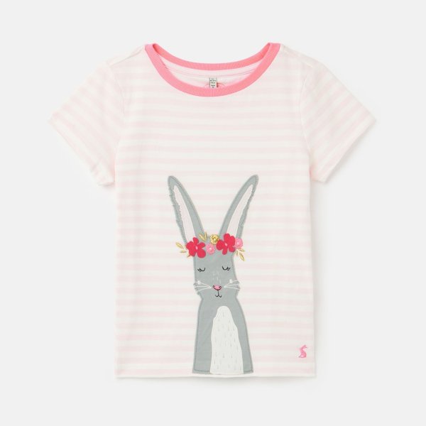 儿童贴布绣小兔T恤