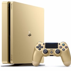 降价预售：金色限定版Sony PlayStation PS4 Slim 1TB