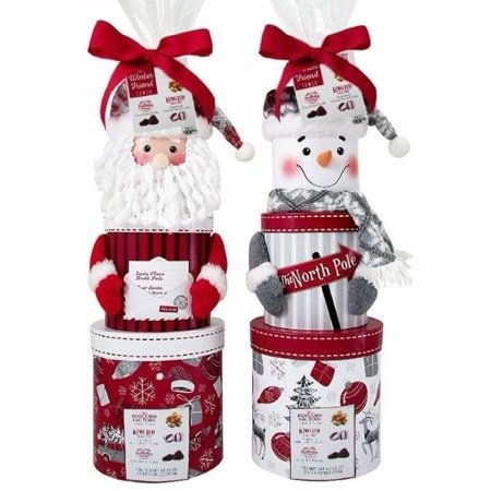 Santa/Snowman Tower with variety sweets, 3 Box Set (Color & Style Will Vary)