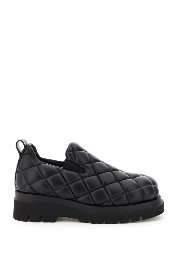 quilted nappa slip-on shoes
