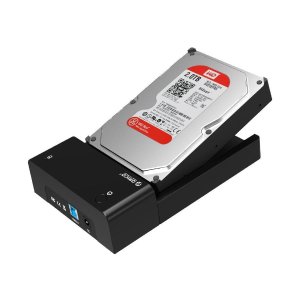 Super Speed USB 3.0 HDD Hard Drive & SSD Docking Station Support 4TB HDD - Black