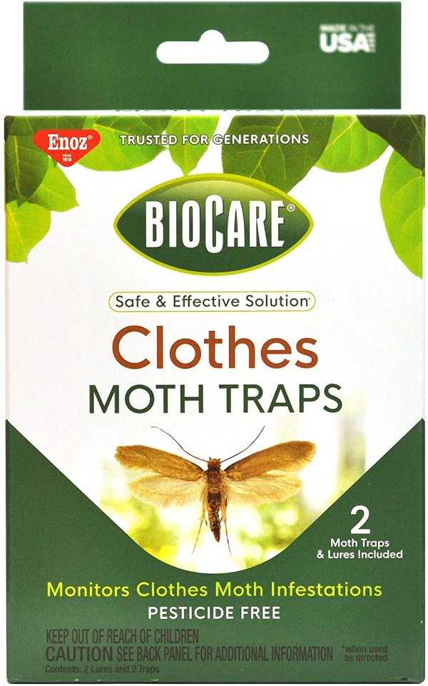 BioCare Clothes Moth Sticky Traps with Pheromone Lures