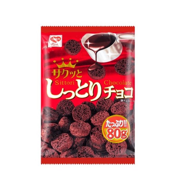 RISKA 粟米脆小饼 巧克力味 80g加量版