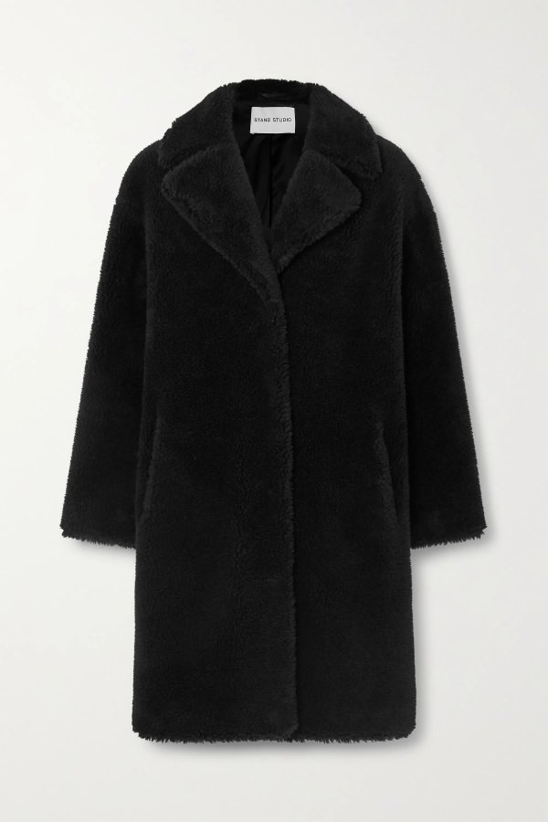 Camille Cocoon oversized faux shearling coat