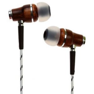 Symphonized NRG Premium Genuine Wood In-ear Noise-isolating Headphones with Mic (Zebra)