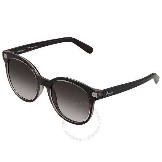 Grey Gradient Round Ladies Sunglasses SF833S00153