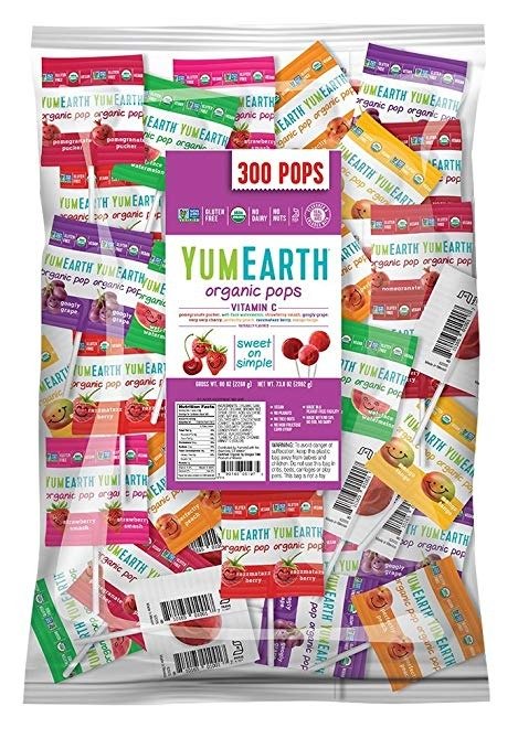 Organic Vitamin C Lollipops, Assorted Flavors, 5 Pound Bag