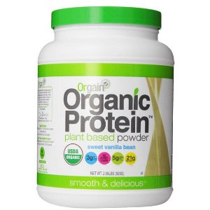 Orgain有机植物蛋白粉, 香草豆口味, 2.03磅
