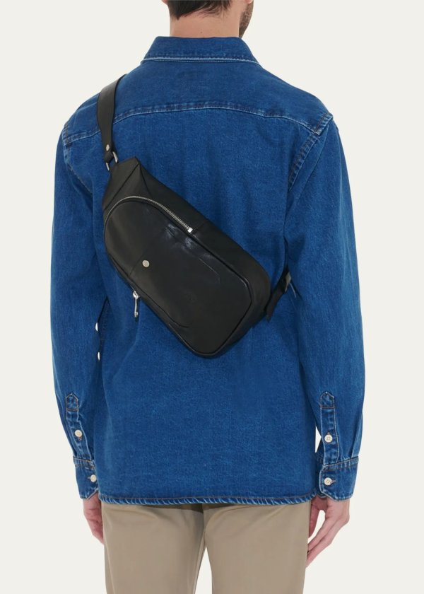 Men's Cosimo Leather Single-Shoulder Backpack