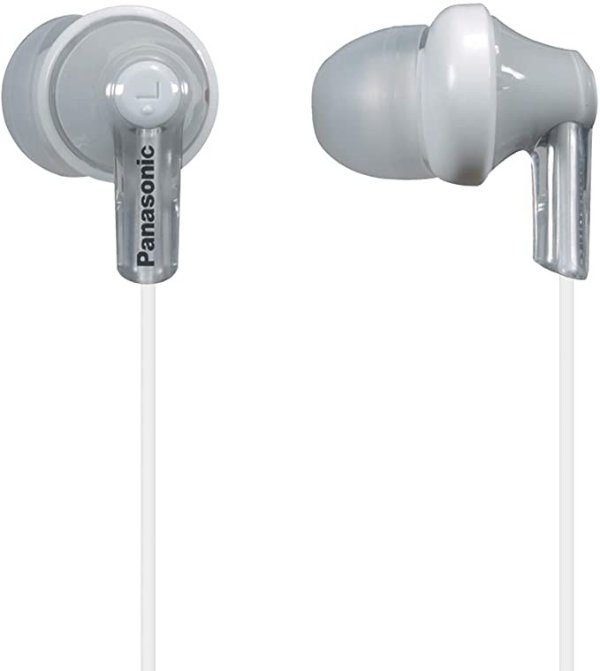 ErgoFit In-Ear Earbud Headphones RP-HJE120-S (Silver) Dynamic Crystal Clear Sound, Ergonomic Comfort-Fit