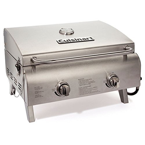 CGG-306 Professional Tabletop Gas Grill, Two-Burner, Stainless Steel