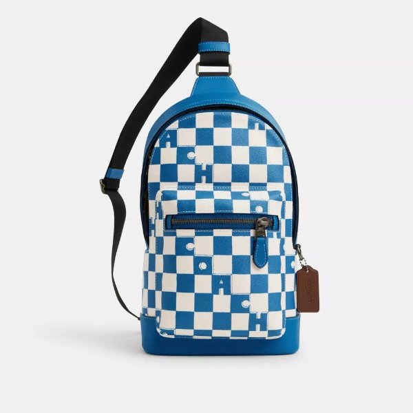 West Pack With Checkerboard Print