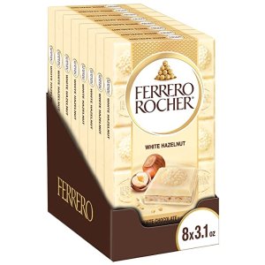 Ferrero Rocher 榛子白巧克力板 3.1oz 8包