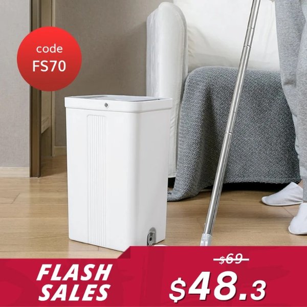 【Flash Sale】Mop Sweeper with Replaceable Dry and Wet Mopping Cloths 