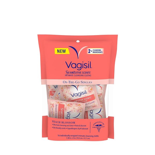 Vagisil 女性卫生护理湿纸巾 16片 独立包装