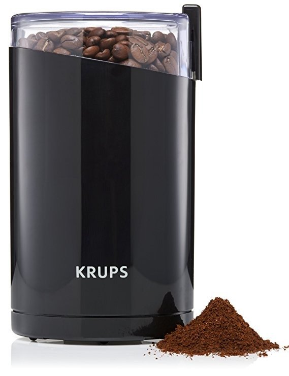 F203 Electric Spice and Coffee Grinder with Stainless Steel Blades, 3-Ounce, Black