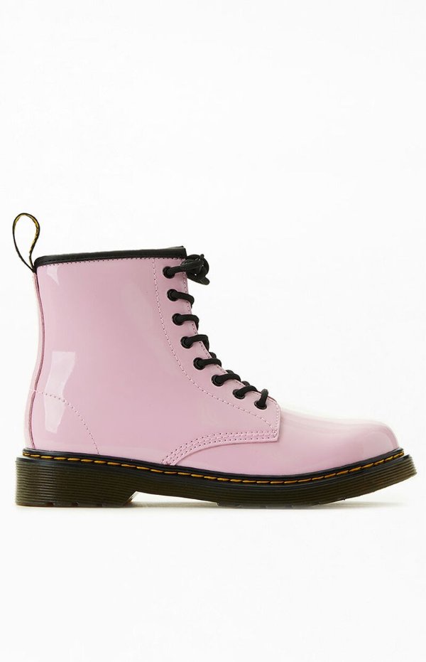 Kids Pink 1460 Lace Up Boots | PacSun