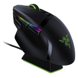 Razer Basilisk Ultimate HyperSpeed Wireless Gaming Mouse: Fastest Gaming Mouse Switch, 20K DPI Optical Sensor, Chroma RGB Lighting, 11 Programmable Buttons, 100 Hr Battery, Classic Black