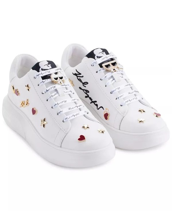 Kenna Lace-Up Low-Top Embellished Sneakers