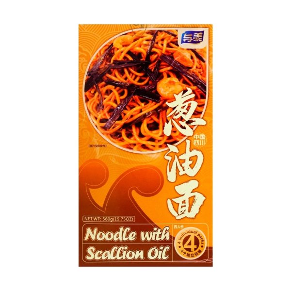 YUMEI Noodle With Scallion Oil 4pack 560g