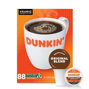 Dunkin Original 中焙咖啡K CUP咖啡胶囊88颗
