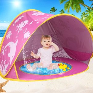 TURNMEON Baby Beach Tent with Pool
