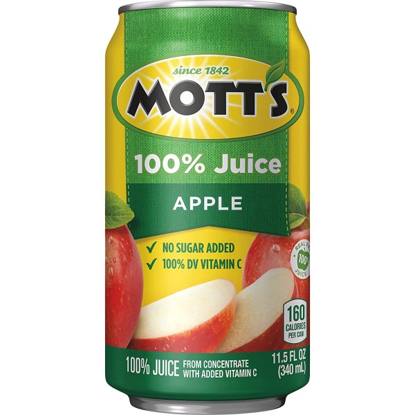 Mott's 苹果汁11.5oz 24罐