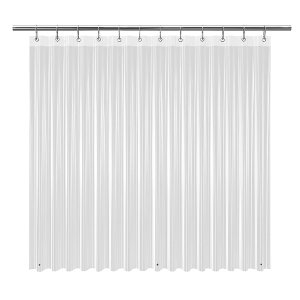 EHZNZIE Clear Shower Curtain Liner Light Weight PEVA, Shower Liner 72x72 Inches