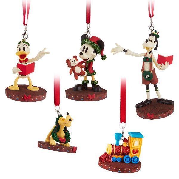 Mickey Mouse and Friends Holiday Sketchbook Ornament Set | shopDisney