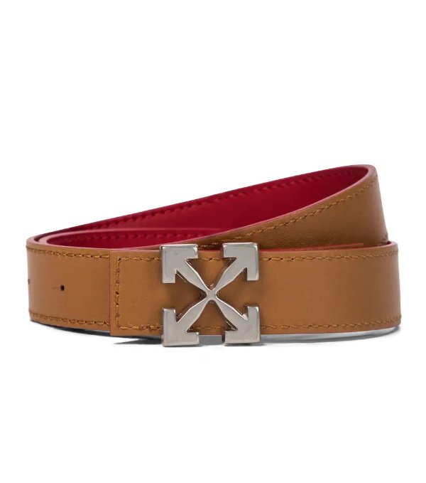 Arrow leather belt