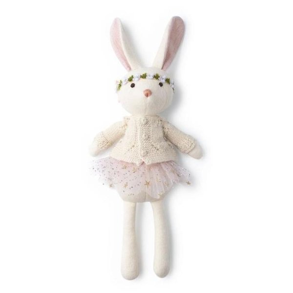 Organic Animal Doll - Penelope Rabbit in Sweater and Tutu