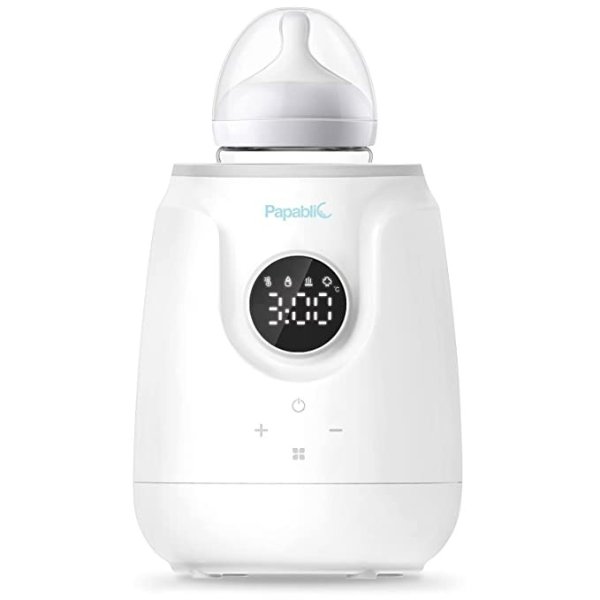 5-in-1 Ultra-Fast Baby Bottle Warmer for Breastmilk with Digital Timer and Automatic Shut-Off