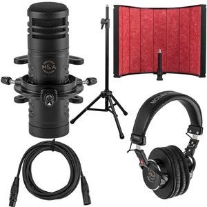 AC60 Hypercardioid Dynamic Studio Broadcast Microphone with Accessory Kit