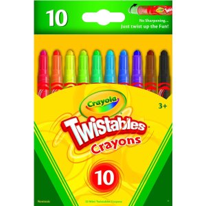 a 52-9715 Mini Twistables Crayons 10 PACK