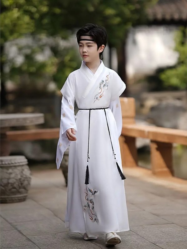 Hanfu Boys Spring And Autumn Thin Section Children's National School Clothes Boys' Ancient Costumes And Children's Tang Costumes - Clothing, Shoes & Jewelry - Temu
