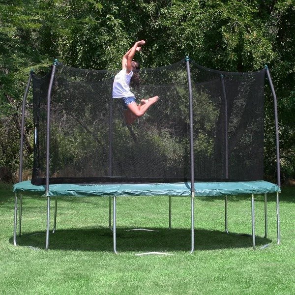 15' Round Backyard Trampoline with Safety Enclosure ( Wayfair Exclusive)15' Round Backyard Trampoline with Safety Enclosure ( Wayfair Exclusive)Ratings & ReviewsCustomer PhotosQuestions & AnswersShipping & ReturnsMore to Explore