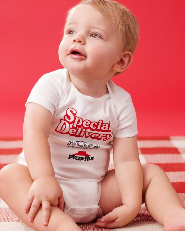 Baby Special Delivery Pizza Hut Bodysuit