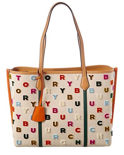 Perry Fil Coupe Triple Compartment Canvas Tote