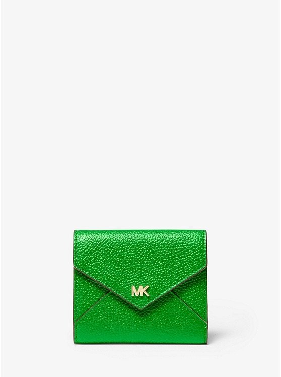 Medium Pebbled Leather Envelope Wallet
