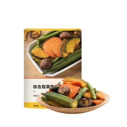 [中国直邮] 综合菇菜脆片 100克