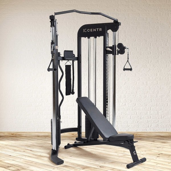2 FTX Functional Trainer with Folding Bench and 1-YearApp Subscription Included