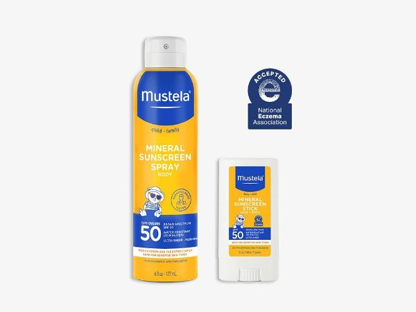 SPF 50 Mineral Sunscreen Spray and Stick