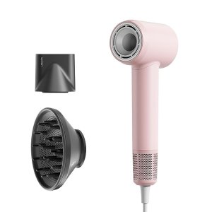 Coupon+10LFSEPDHair Dryer Swift SE, 200 Million Negative Ionic Blow Dryer with 105,000 RPM Brushless Motor 1400W Powerful Fast Drying High-Speed Low Noise Hairdryer with Magnetic Nozzle & Diffuser (Pink)