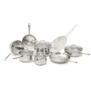 Emeril by All-Clad 2100058159 PRO-CLAD Tri-Ply Stainless Steel 12-Pc Cookware Set