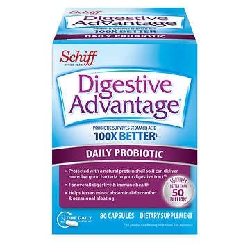 Schiff Digestive Advantage Daily Probiotic, 80 Capsules