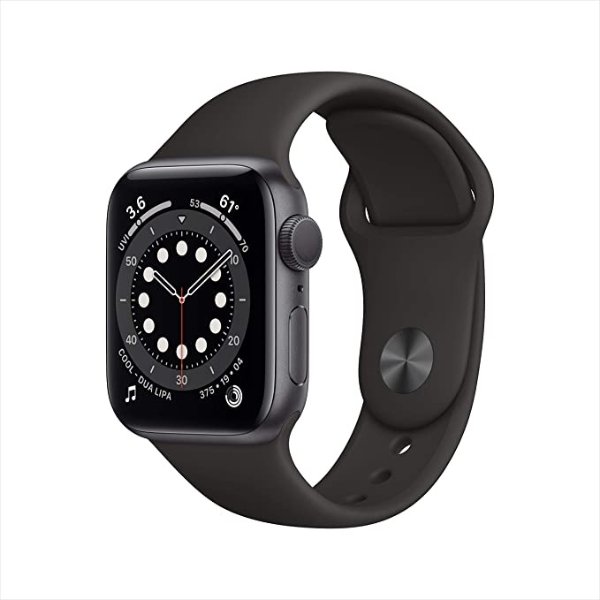 Watch Series 6 (GPS, 40mm) - Space Gray Aluminum Case with Black Sport Band