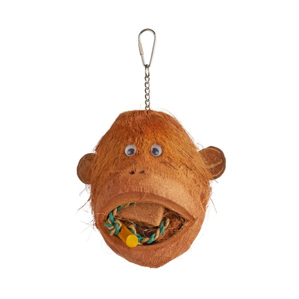 You & Me Coconutty Monkey Foraging Bird Toy, Large