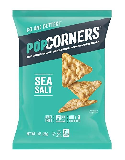 PopCorners Sea Salt Snack Pack | Gluten Free, Vegan Snack | (40 Pack, 1 oz Snack Bags)