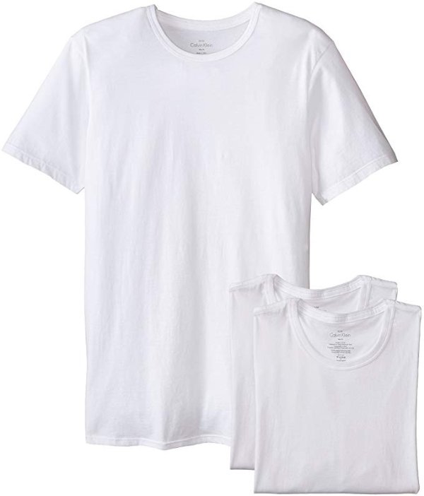 Men's Undershirts Cotton Classics 3 Pack Slim Fit Crew Neck Tshirts